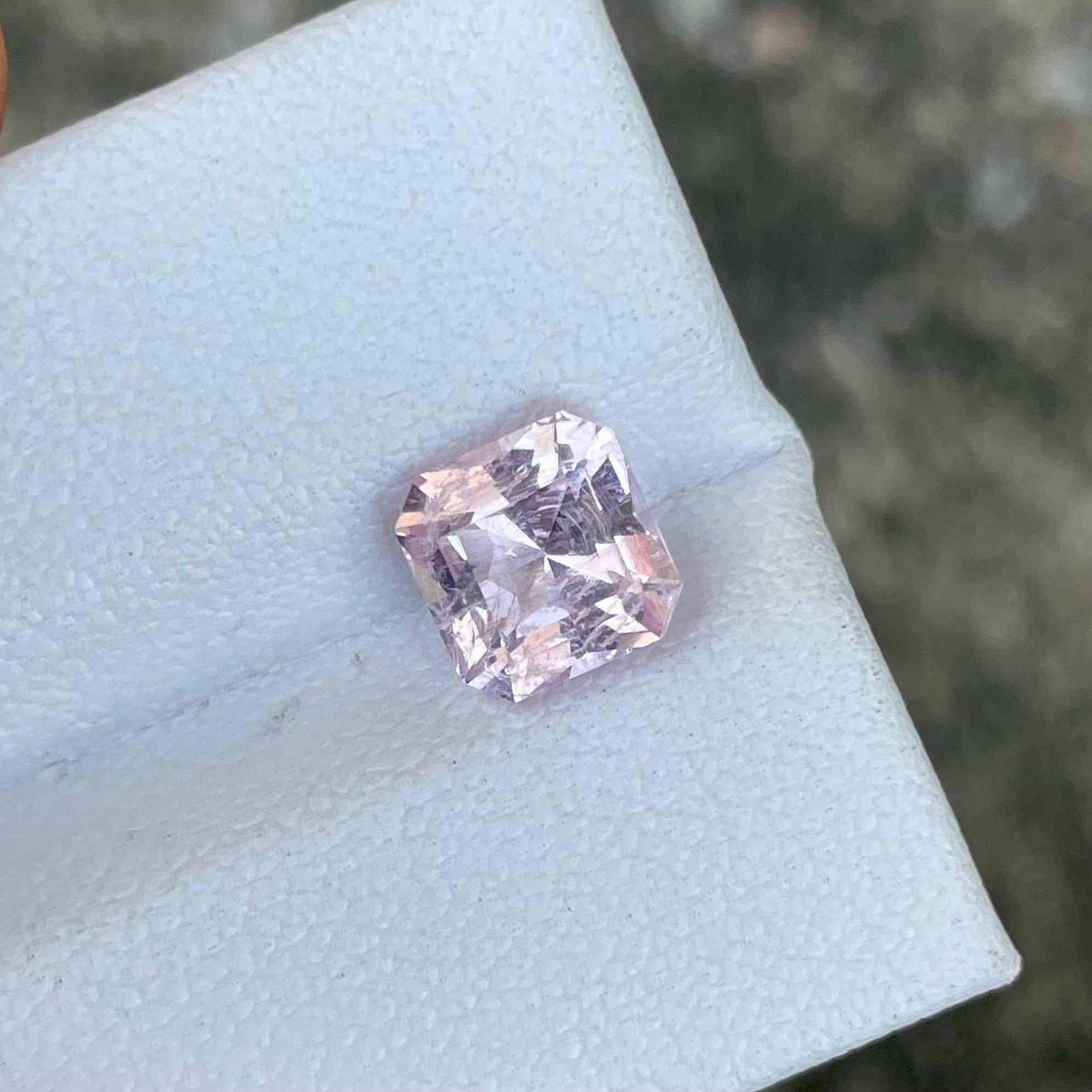 Weight 1.54 carats 
Dimensions 6.9x6.8x4.9 mm
Treatment none 
Origin Africa 
Clarity SI
Shape Octagon 
Cut Asscher 



This exquisite 1.54 carat natural Pink Morganite gemstone showcases a mesmerizing Asscher cut, renowned for its unique step-like