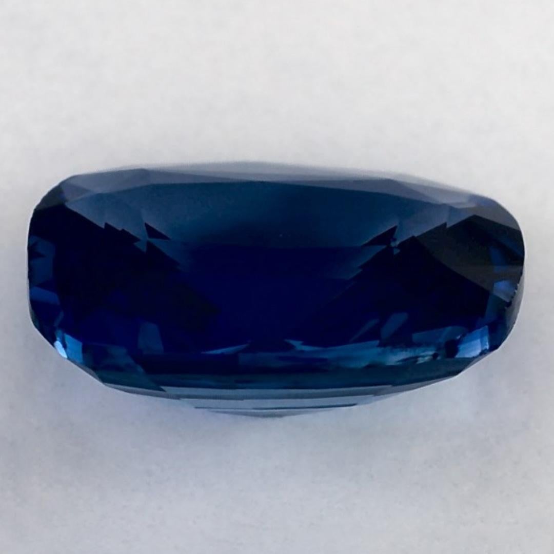 1.54 Ct Blue Sapphire Cushion Loose Gemstone In New Condition For Sale In Fort Lee, NJ