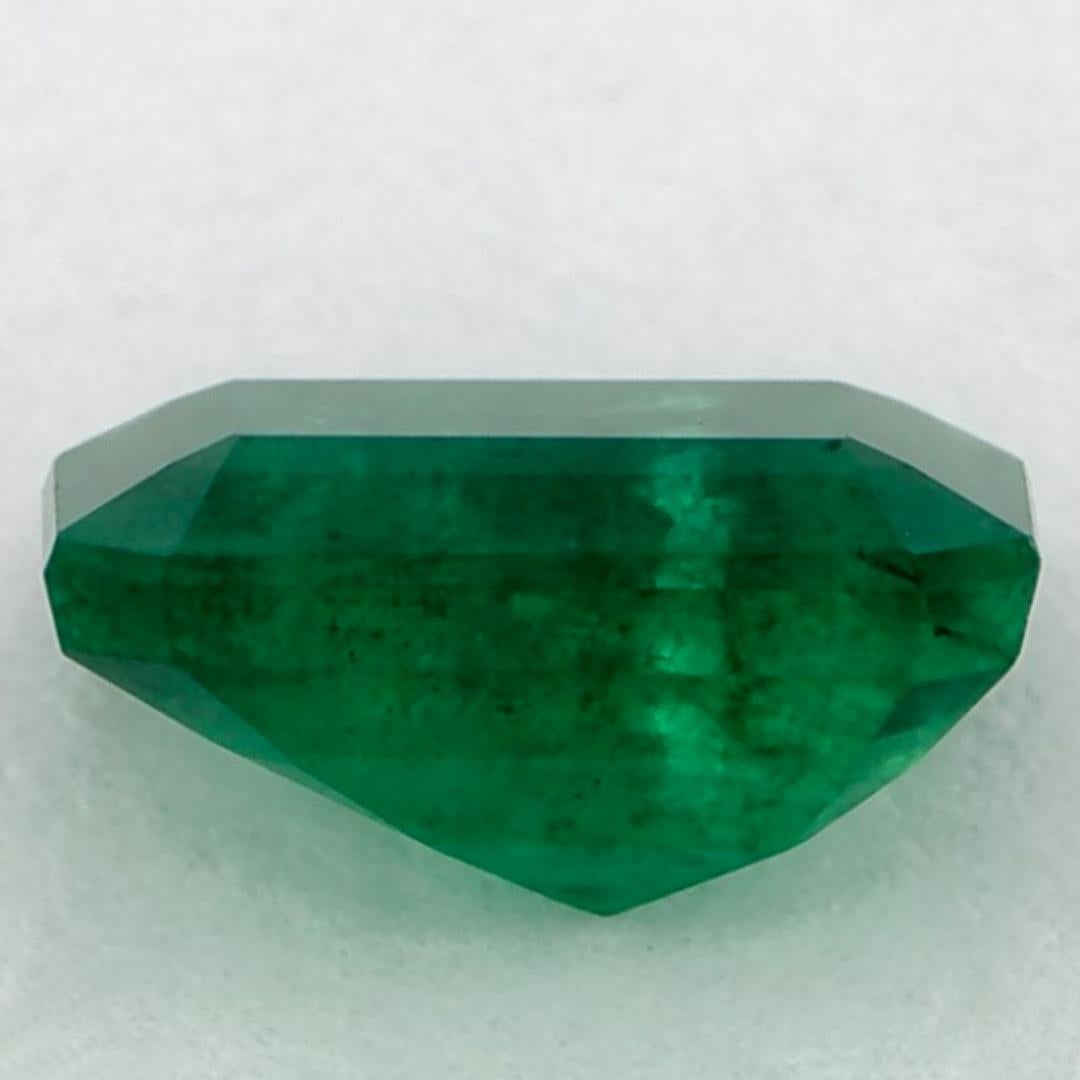 1.54 Ct Emerald Octagon Loose Gemstone In New Condition For Sale In Fort Lee, NJ
