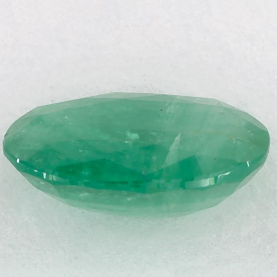 1.54 Karat Smaragd Oval Loser Edelstein im Zustand „Neu“ im Angebot in Fort Lee, NJ