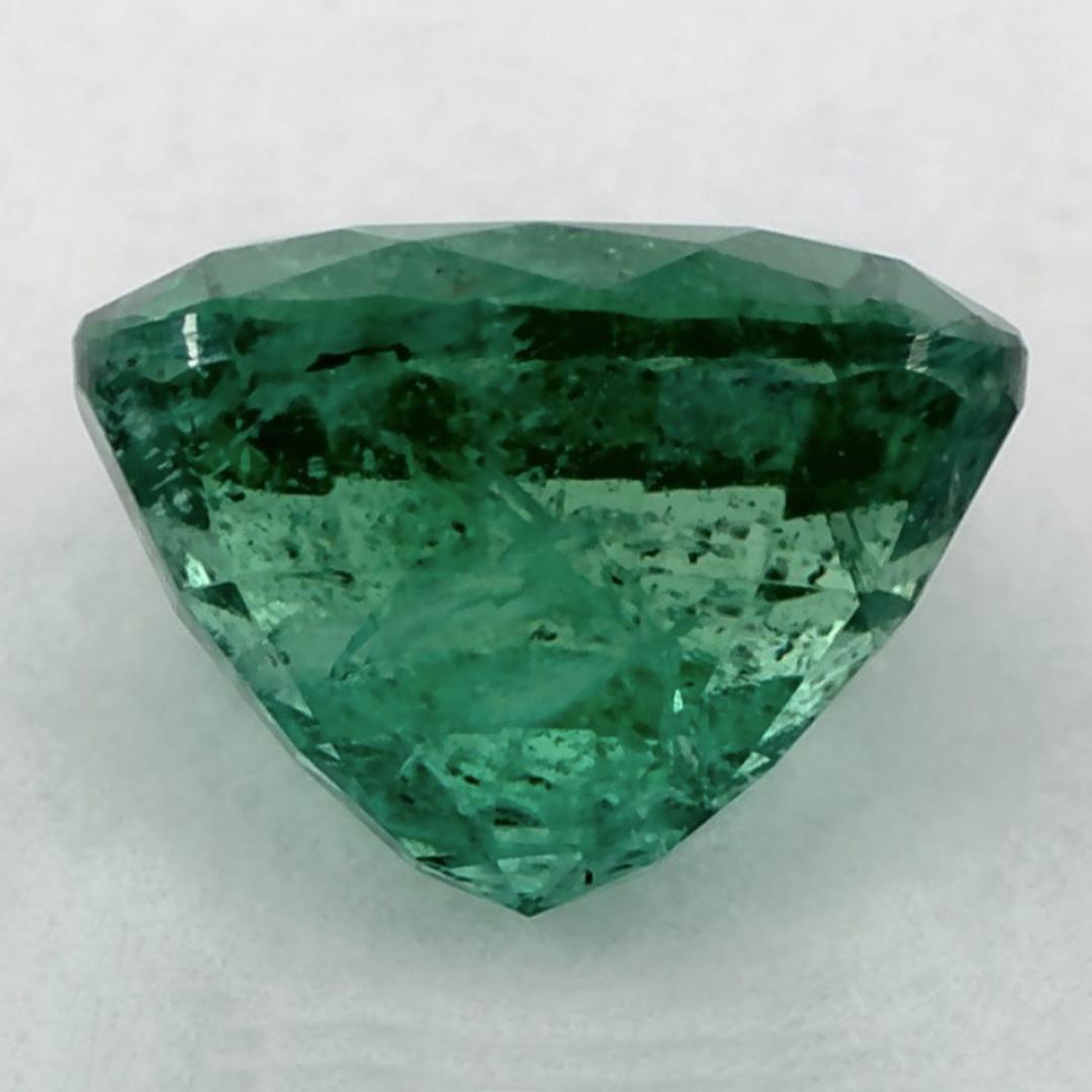 1.54 Ct Emerald Round Loose Gemstone (pierre précieuse en vrac) Neuf - En vente à Fort Lee, NJ