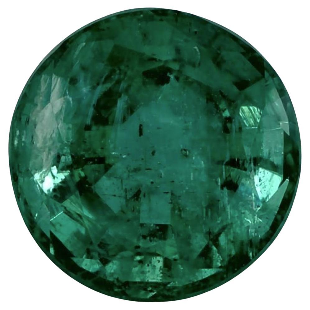 1.54 Ct Emerald Round Loose Gemstone