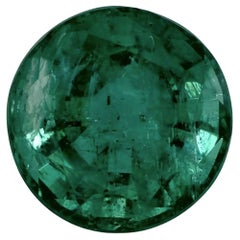1.54 Ct Emerald Round Loose Gemstone