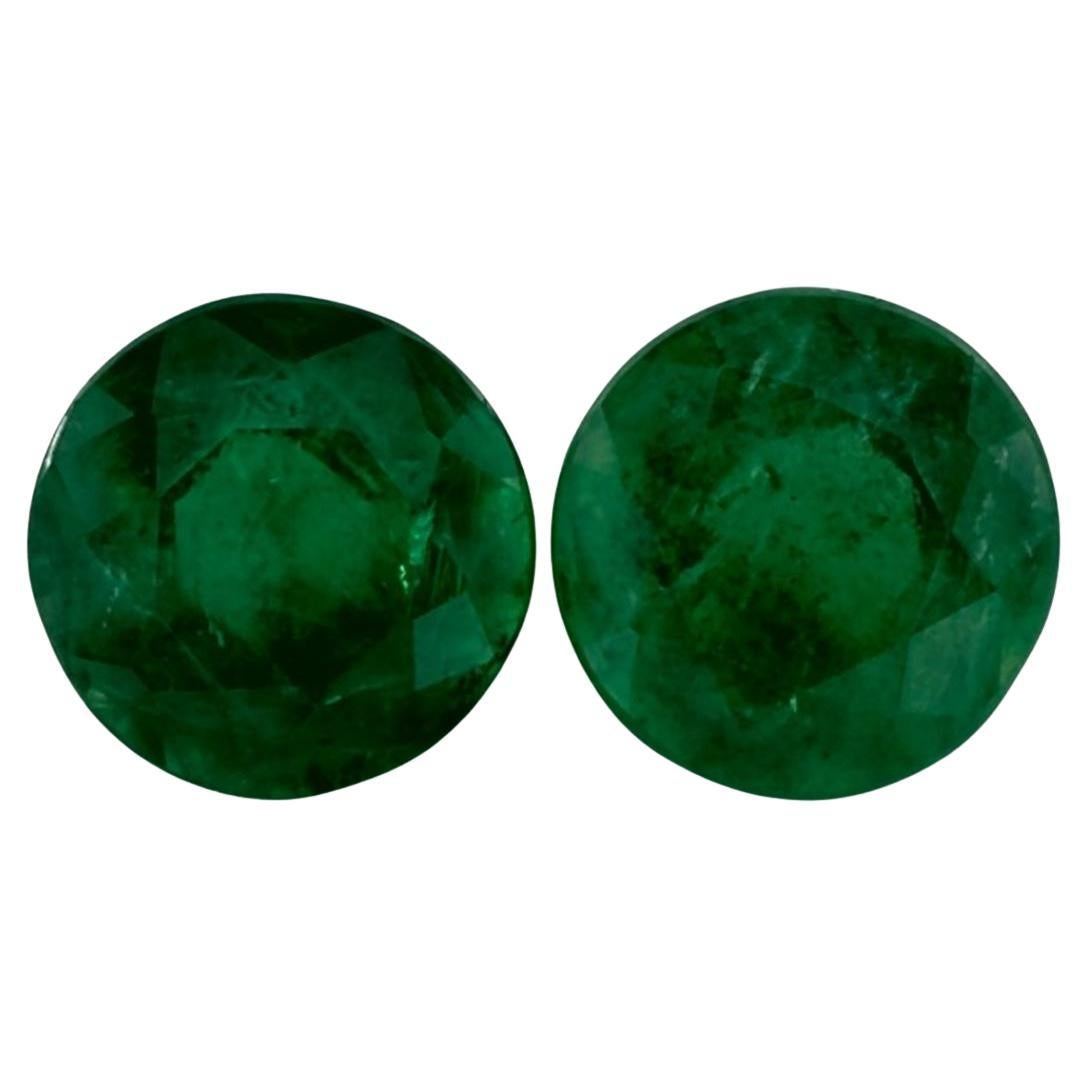 1.54 Ct Emerald Round Loose Gemstone