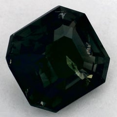 1.54 Ct Green Sapphire Octagon Loose Gemstone