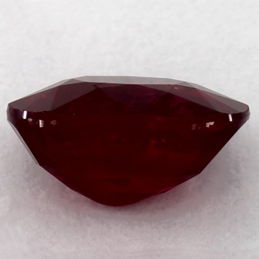 1.54 Ct Ruby Oval Loose Gemstone In condizioni Nuovo in vendita a Fort Lee, NJ