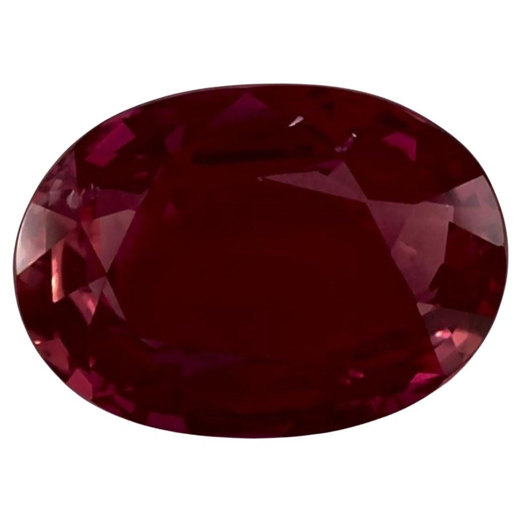 1.54 Ct Ruby Oval Loose Gemstone