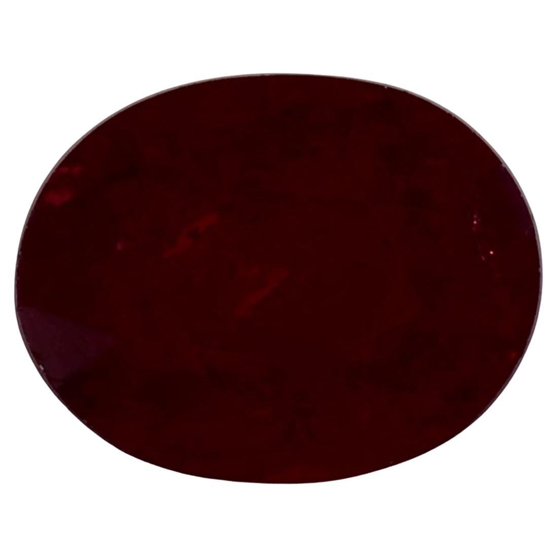 1.54 Ct Ruby Oval Loose Gemstone