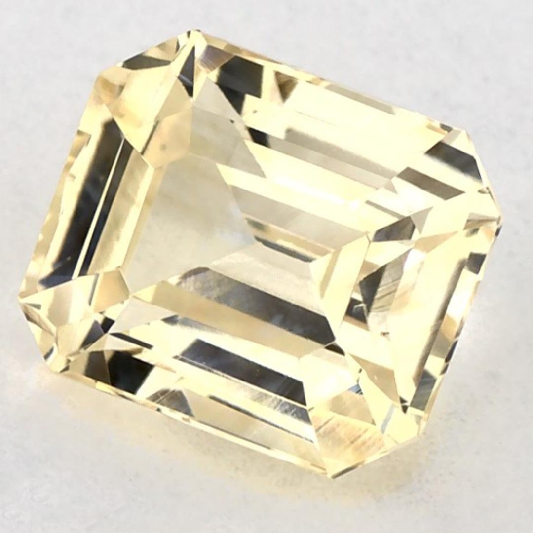 1.54 Karat Gelber Saphir Cushion Lose Edelstein (Kissenschliff) im Angebot