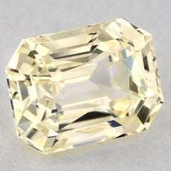 1.54 Ct Yellow Sapphire Octagon Loose Gemstone