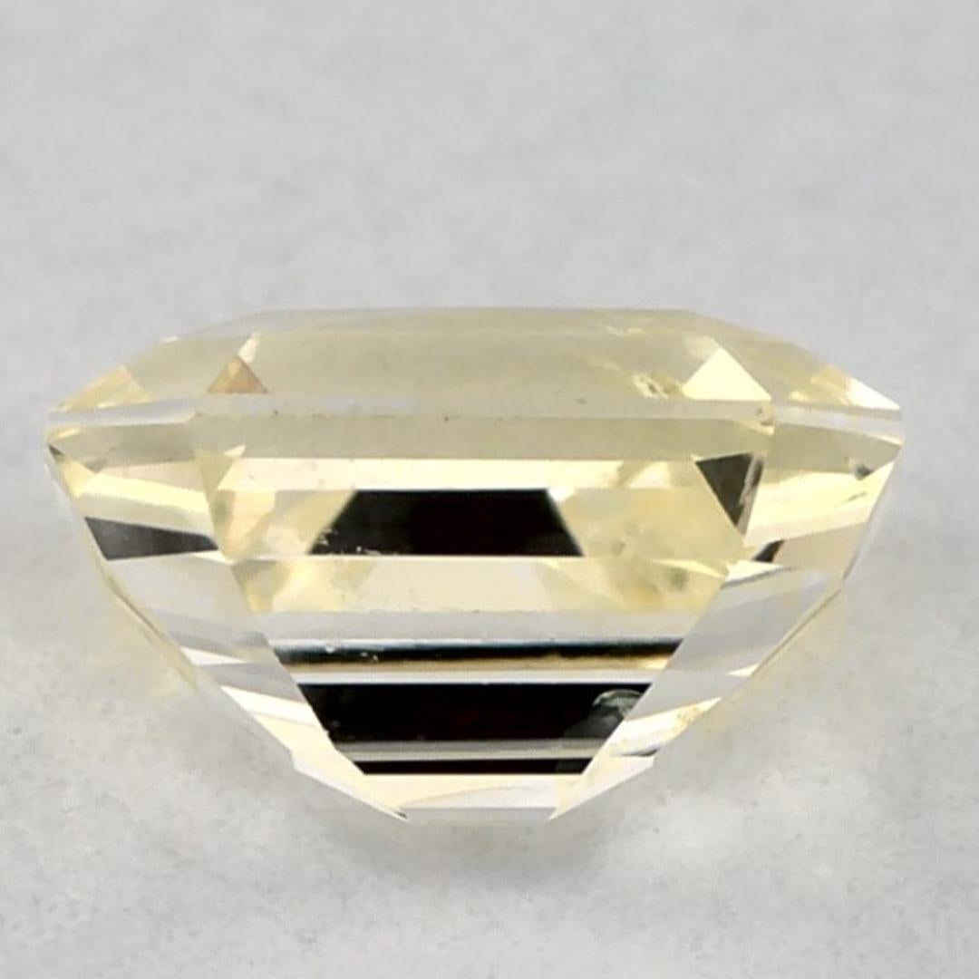 1.54 Ct Yellow Sapphire Octagon Loose Gemstone (pierre précieuse en vrac) Neuf - En vente à Fort Lee, NJ