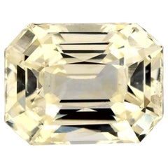 1.54 carati di zaffiro giallo ottagonale sciolto
