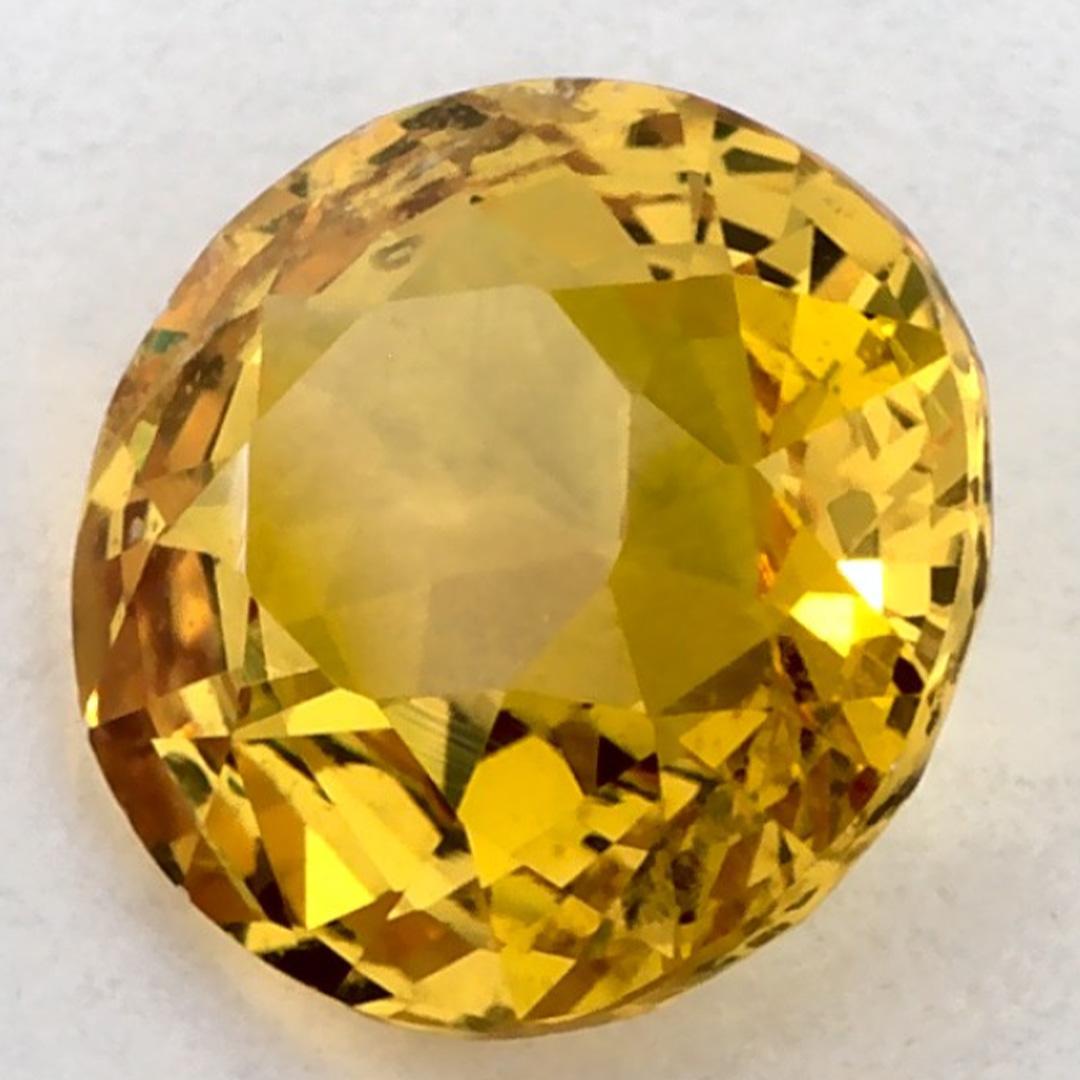De las mujeres 1.54 qt zafiro amarillo redondo gema suelta en venta
