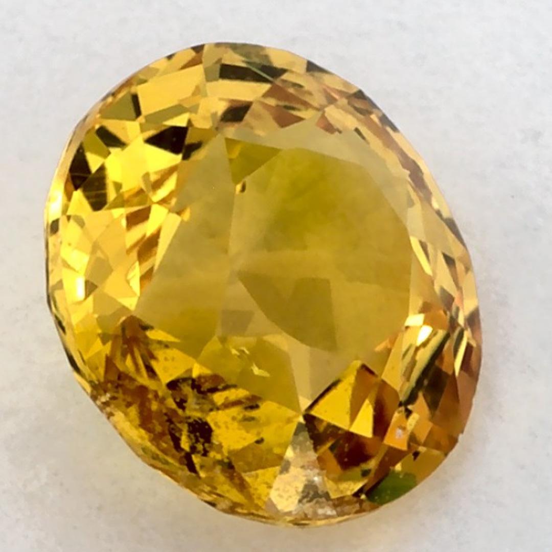 1.54 qt zafiro amarillo redondo gema suelta en venta 2