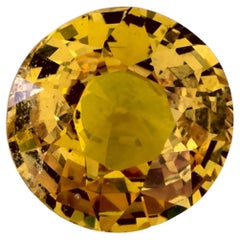 1.54 Ct Yellow Sapphire Round Loose Gemstone