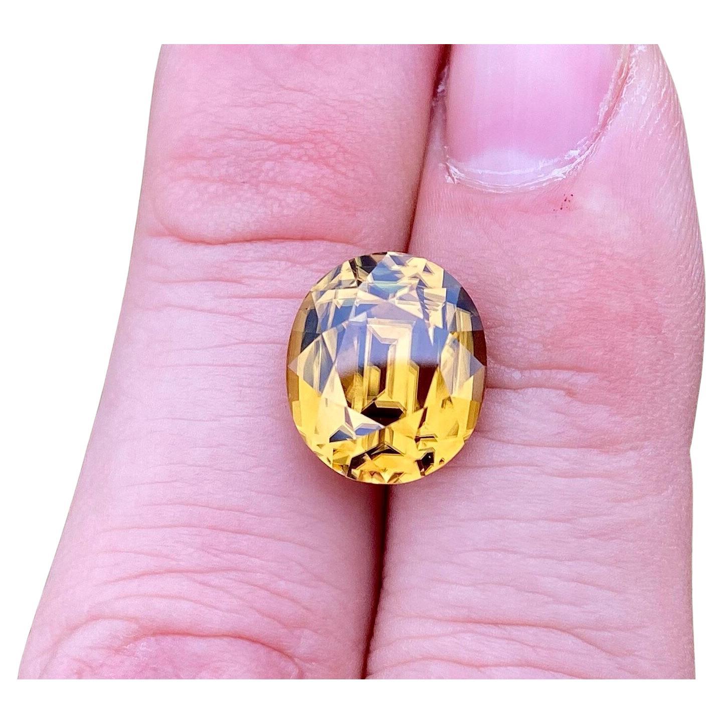 RRVGEM Pukhraj Anello da 6,25 Ratti certificato AAA++, con zaffiro giallo naturale di qualità Pukhraj, anello in oro per uomo e donna, Metallo, Zaffiro