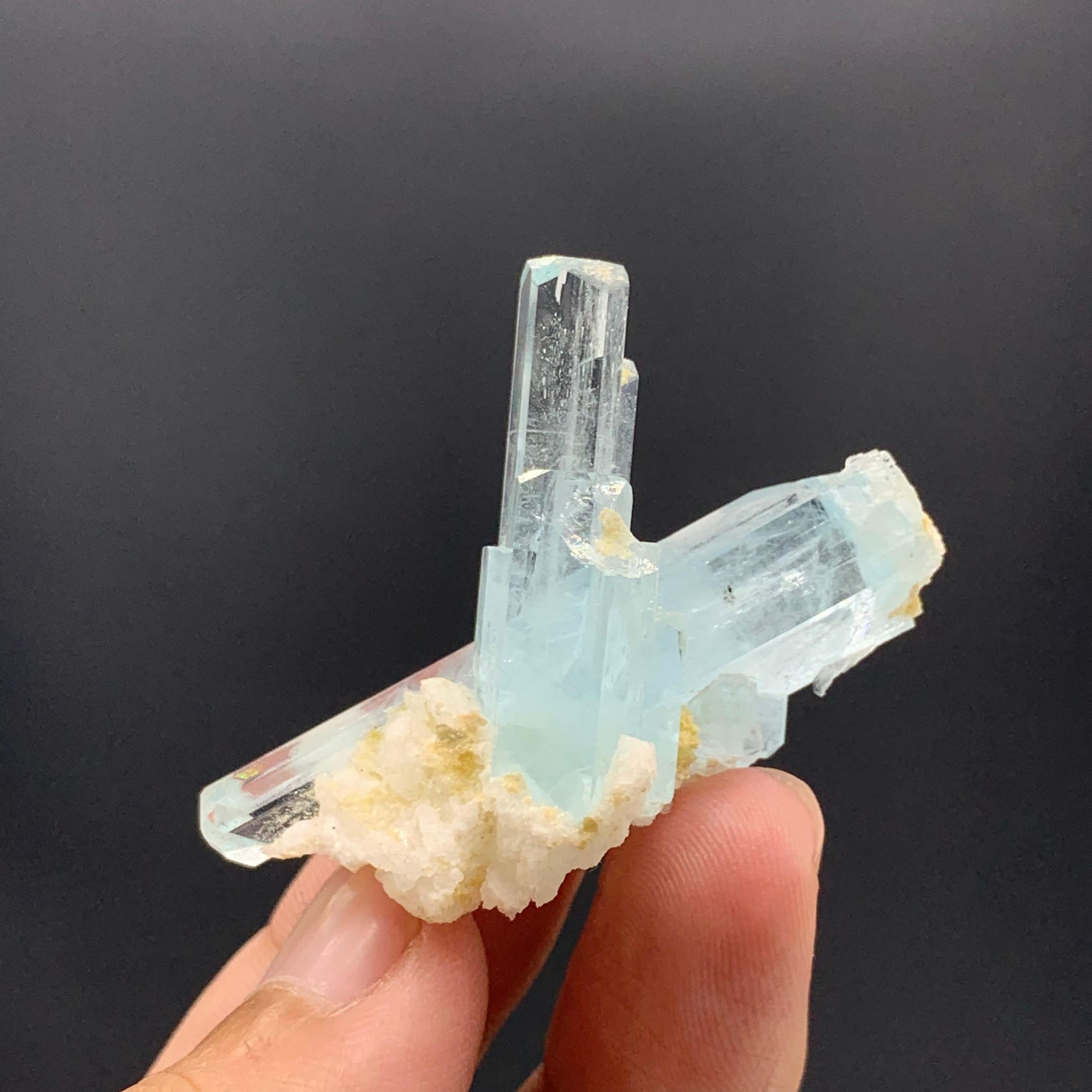 15.41 Gram Pretty Aquamarine Specimen From Shigar Valley, Skardu, Pakistan  For Sale 4