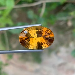 15.45 Carat Natural Loose Citrine Oval Shape Gemstone