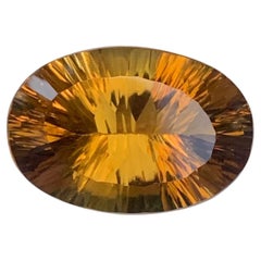 15.45 Carat Natural Loose Citrine Oval Shape Gemstone
