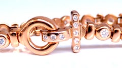1.54ct diamonds toggle bracelet 14kt 12459*