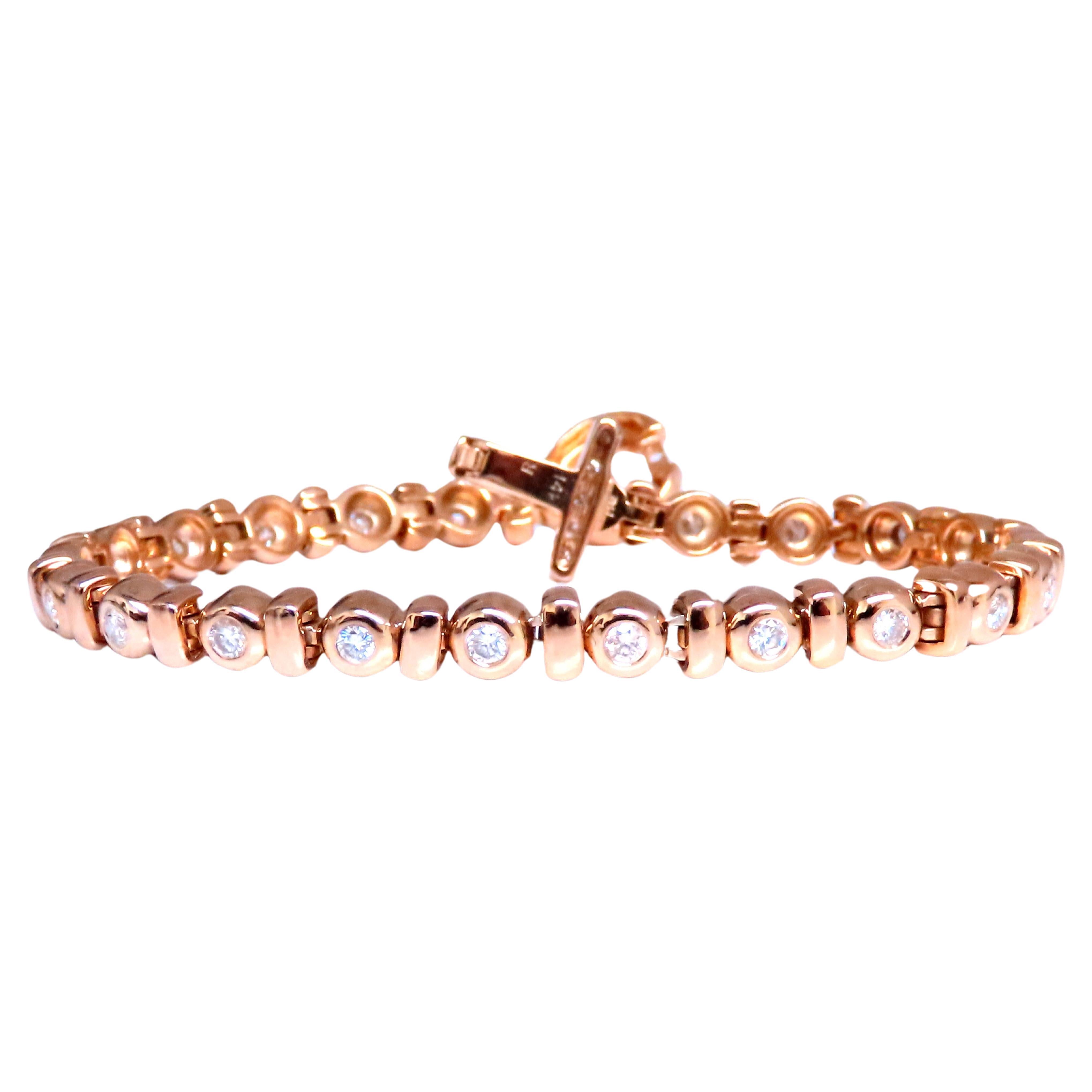 1.54ct diamonds toggle bracelet 14kt 12459