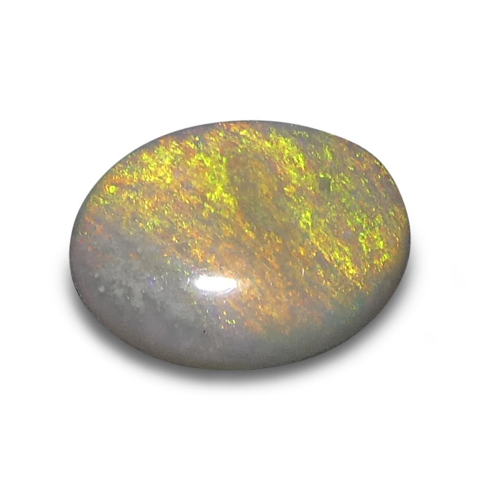 Ópalo Blanco Cabujón Oval de Australia 1.54ct en venta 3
