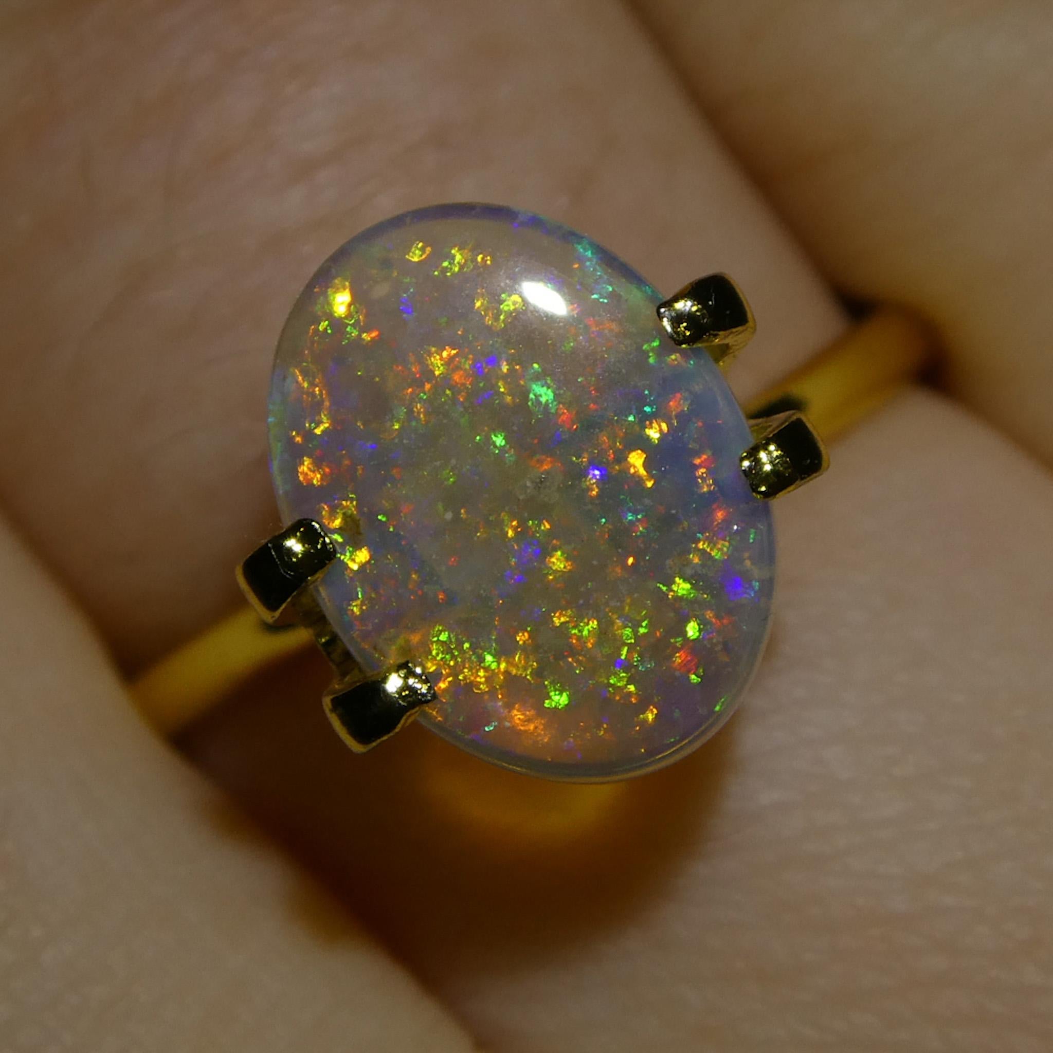 1.54ct Oval Cabochon White Opal from Australia For Sale 1