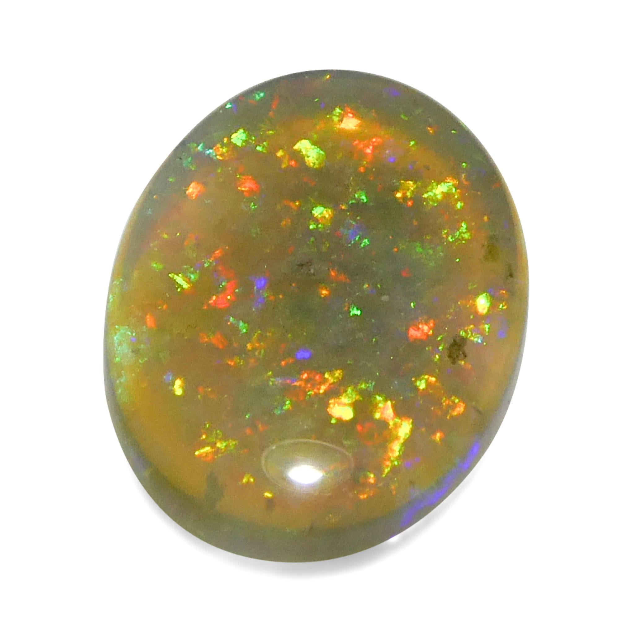 1.54ct Oval Cabochon White Opal from Australia For Sale 3