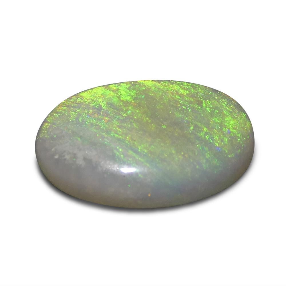 Ópalo Blanco Cabujón Oval de Australia 1.54ct en venta 1