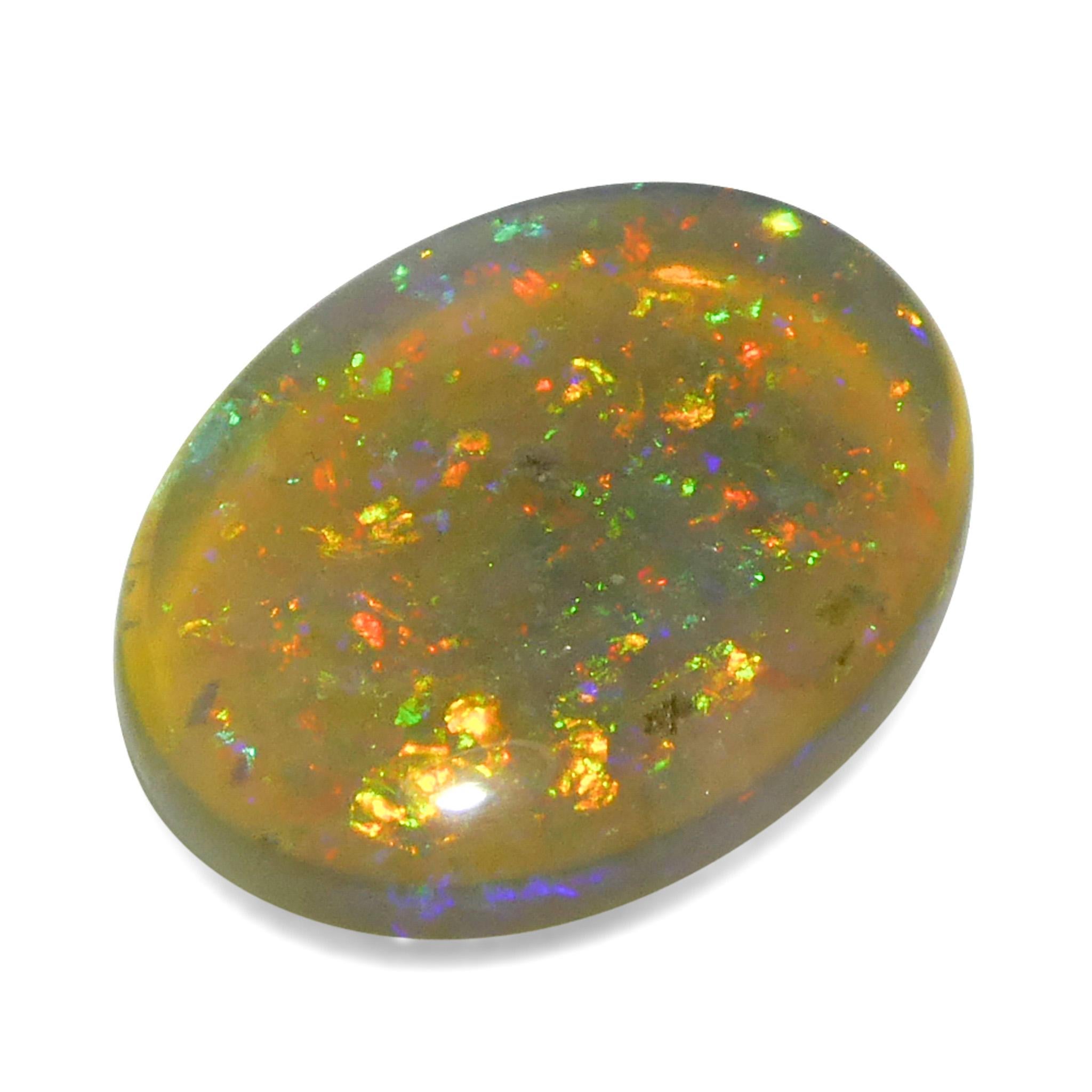 1.54ct Oval Cabochon White Opal from Australia For Sale 4