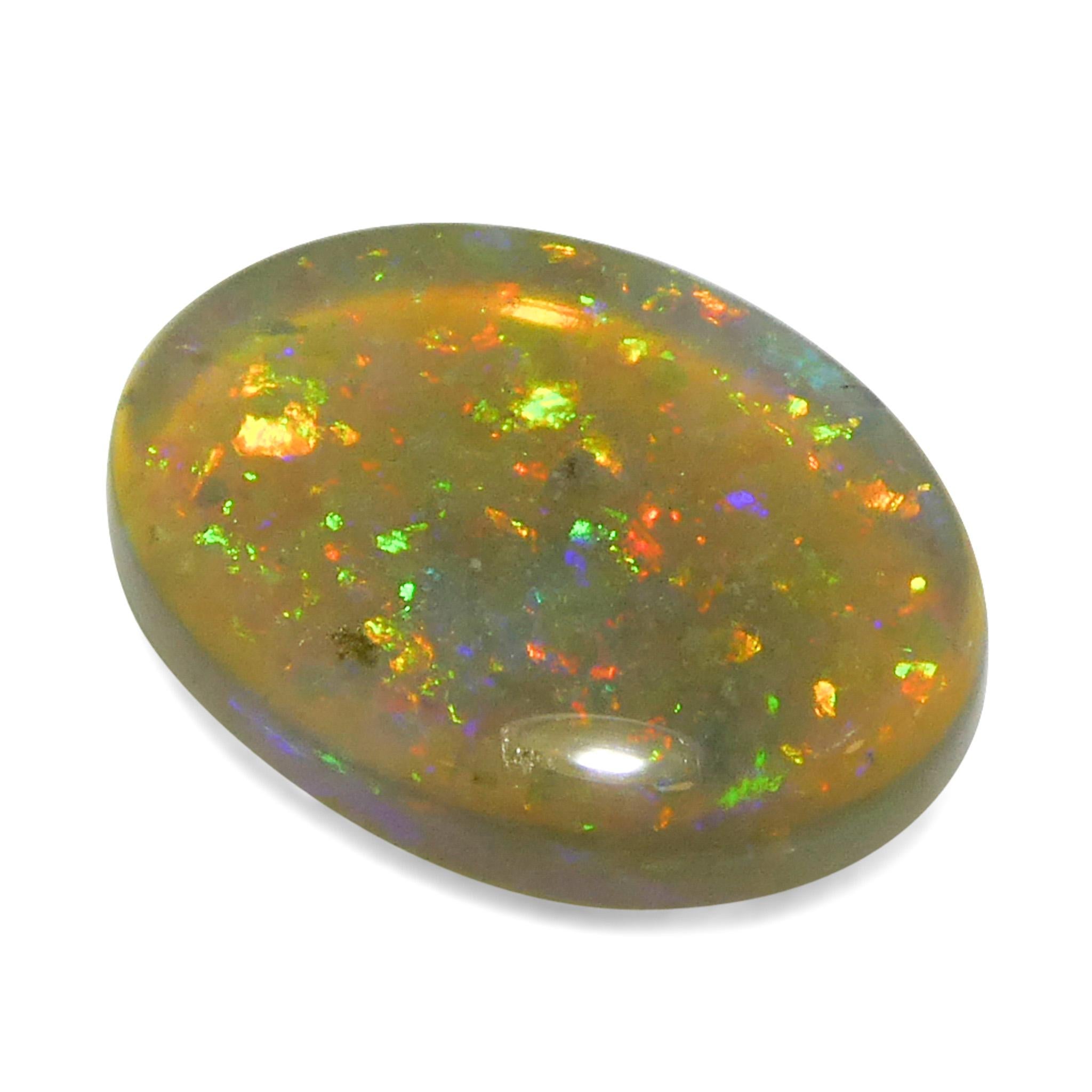 1.54ct Oval Cabochon White Opal from Australia For Sale 5