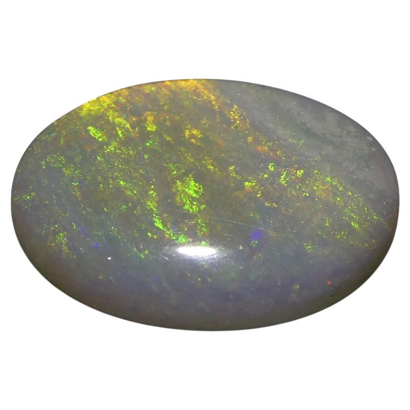 1,54 Karat ovaler weißer Opal mit Cabochonschliff aus Australien