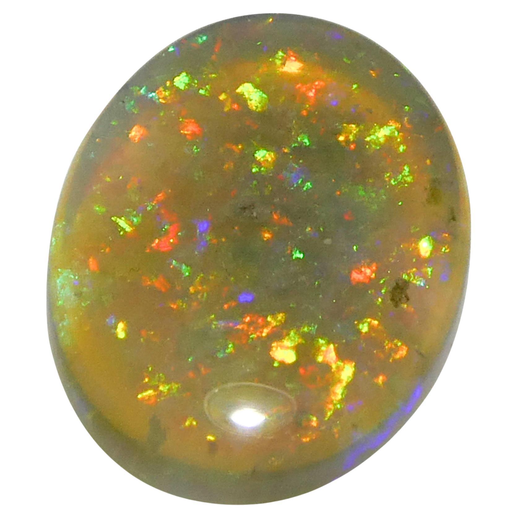 1.54ct Oval Cabochon White Opal from Australia For Sale