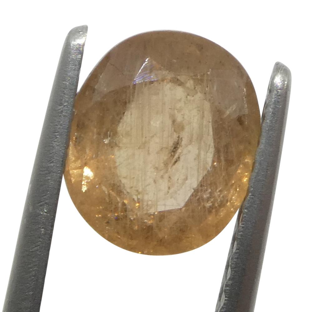 Zafiro Padparadscha naranja ovalado de Tanzania, sin calentar, 1,54ct en Nuevo estado para la venta en Toronto, Ontario