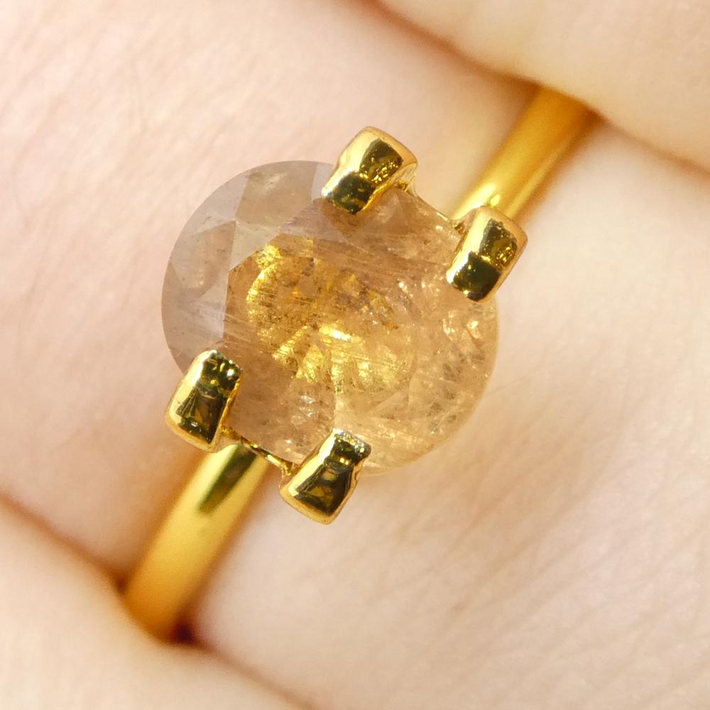Femenino o masculino Zafiro Padparadscha naranja ovalado de Tanzania, sin calentar, 1,54ct en venta