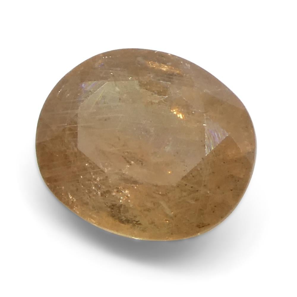 Zafiro Padparadscha naranja ovalado de Tanzania, sin calentar, 1,54ct en venta 2