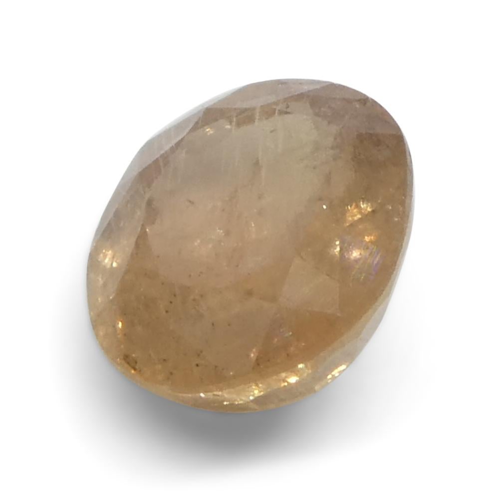 Zafiro Padparadscha naranja ovalado de Tanzania, sin calentar, 1,54ct en venta 4