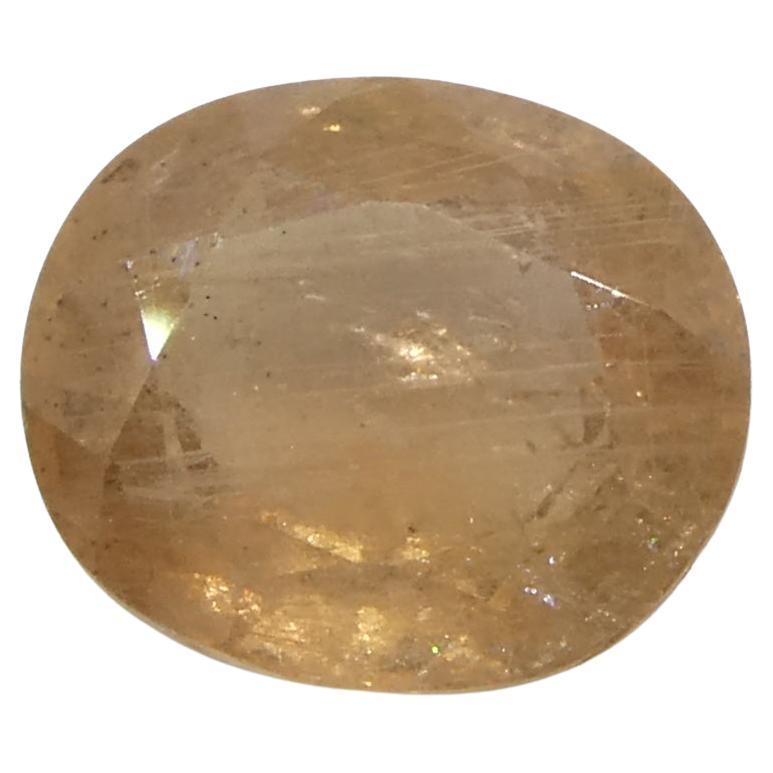 Zafiro Padparadscha naranja ovalado de Tanzania, sin calentar, 1,54ct en venta
