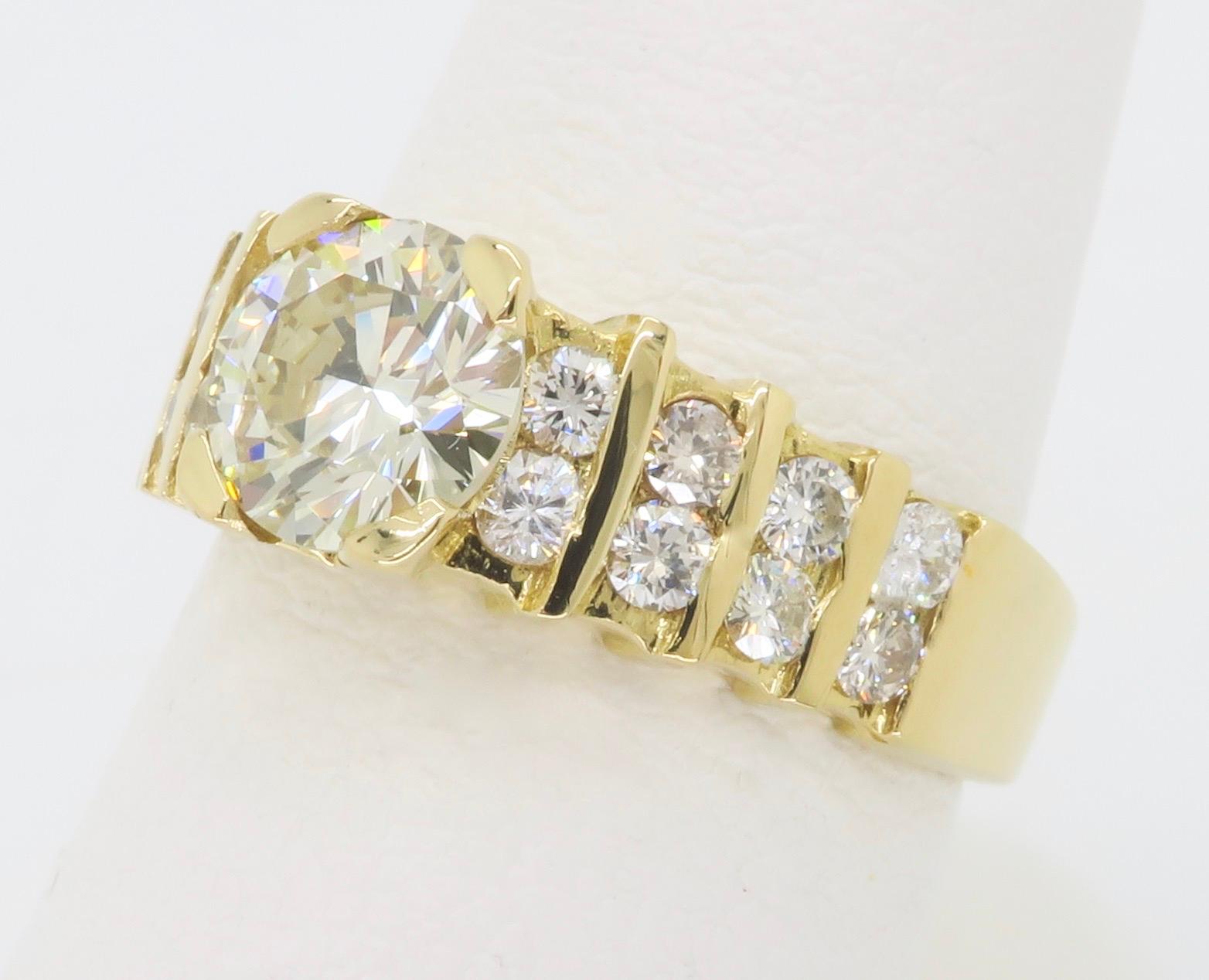 diamond encrusted gold ring