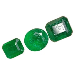 Set di smeraldi naturali sfusi da 1,55 carati per la creazione di gioielli