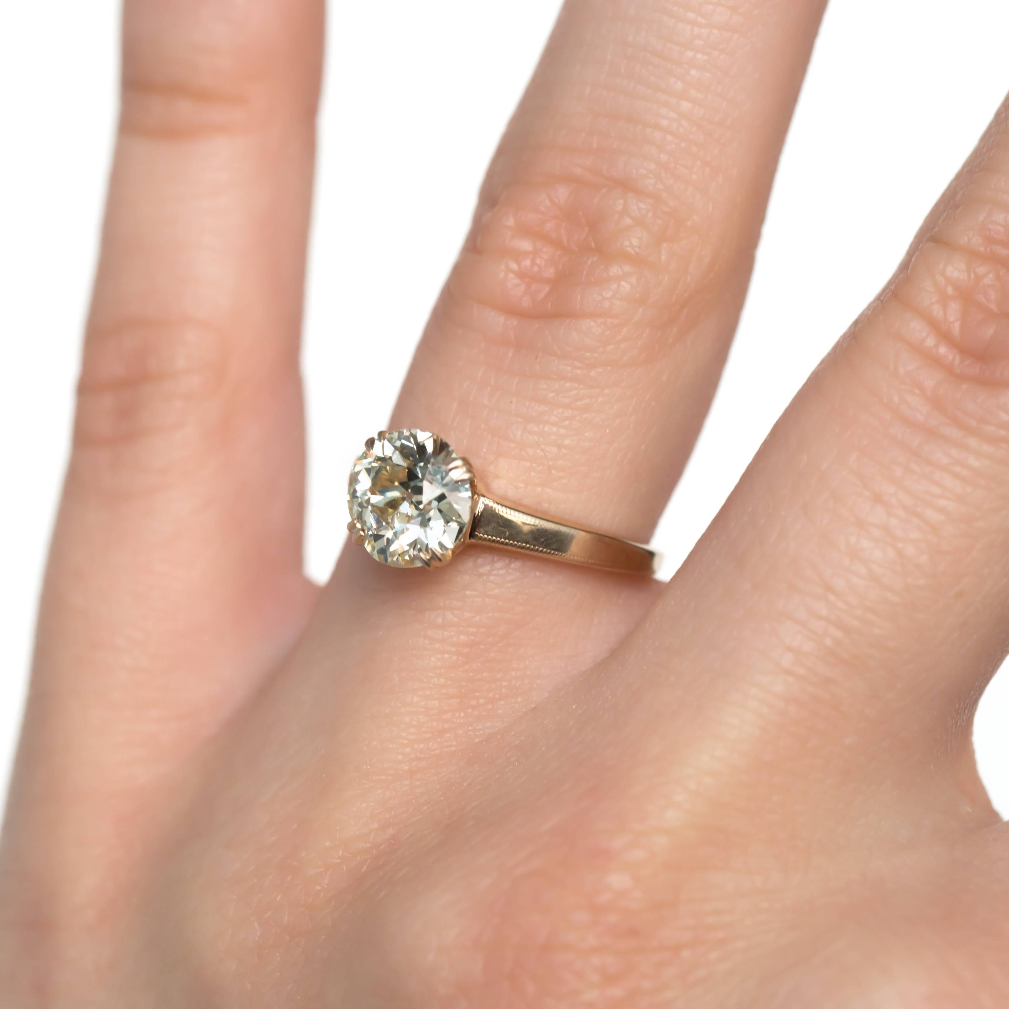 1.55 Carat Diamond Yellow Gold Engagement Ring 1