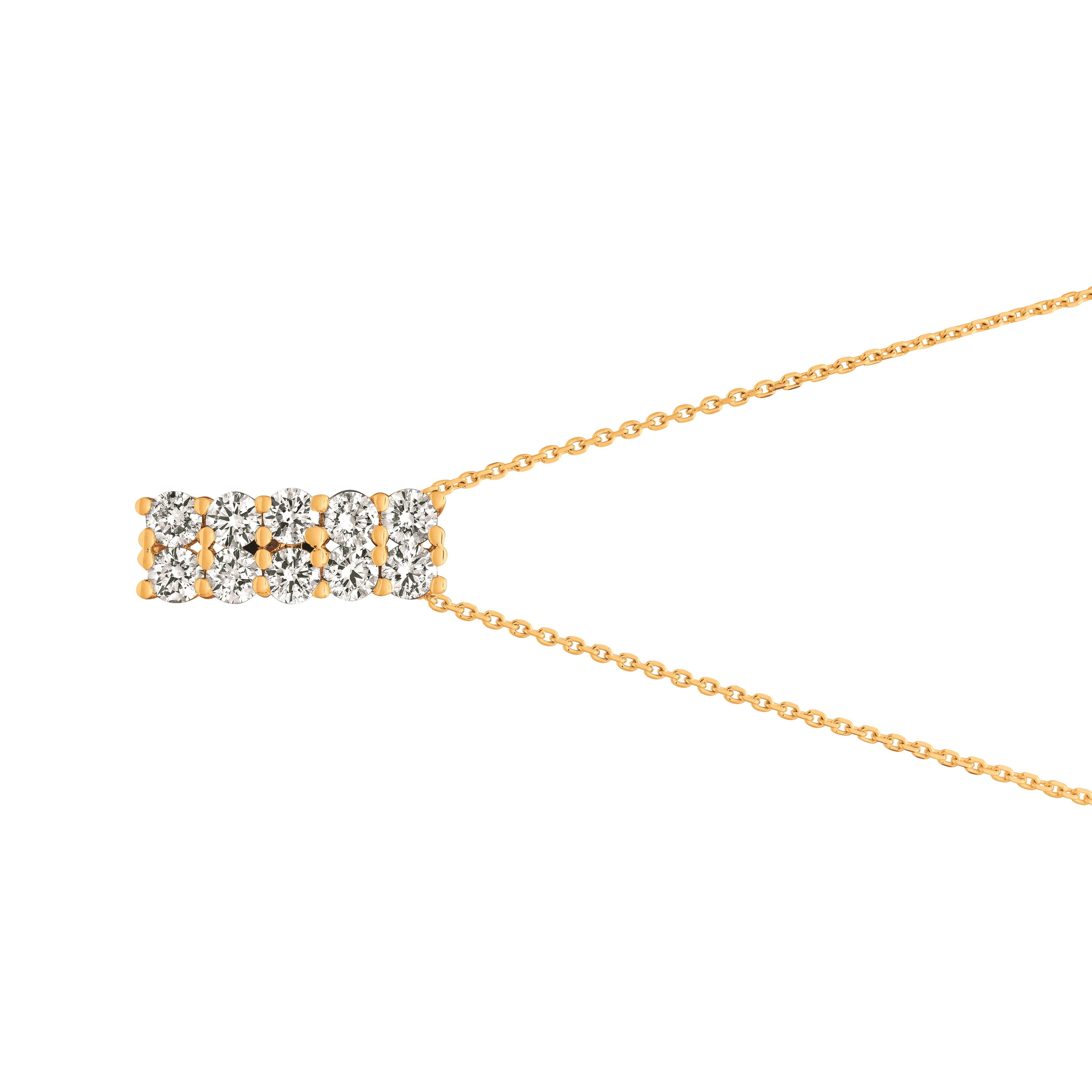 1.55 Carat Natural Diamond 2 Rows Necklace 14K Yellow Gold G SI 18 inches chain

100% Natural Diamonds, Not Enhanced in any way Round Cut Diamond Necklace
1.55CT
G-H
SI
14K Yellow Gold, Prong style , 3.7 grams
11/16 inch in height, 1/4 inch in
