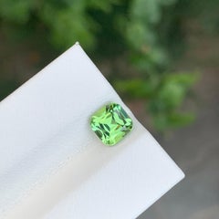 1.55 Carat Natural Loose Blue Green Tourmaline Cushion Shape Gem