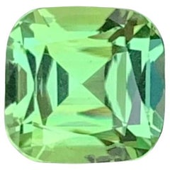 1.55 Carat Natural Loose Blue Green Tourmaline Cushion Shape Gem