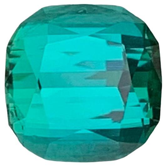1.55 Carat Natural Loose Blue Green Tourmaline Cushion Shape Gemstone