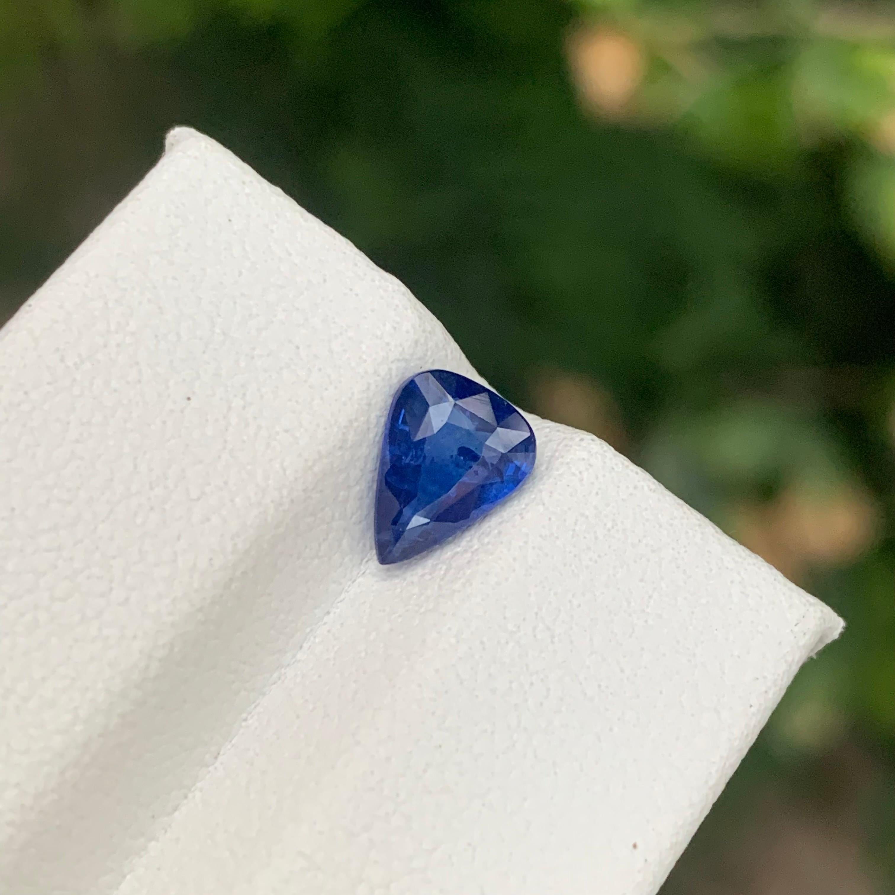 1.55 Karat natürlicher loser blauer Saphir Birnenform Edelstein im Angebot 10