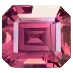 1.55 Carat Natural Loose Maroon Pink Spinel Emerald Shape Gemstone