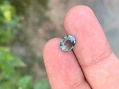 1.55 Carat Natural Loose Parti Sapphire Oval Shape Gemstone