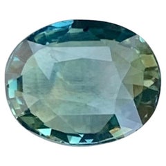 1.55 Carat Natural Loose Parti Sapphire Oval Shape Gemstone