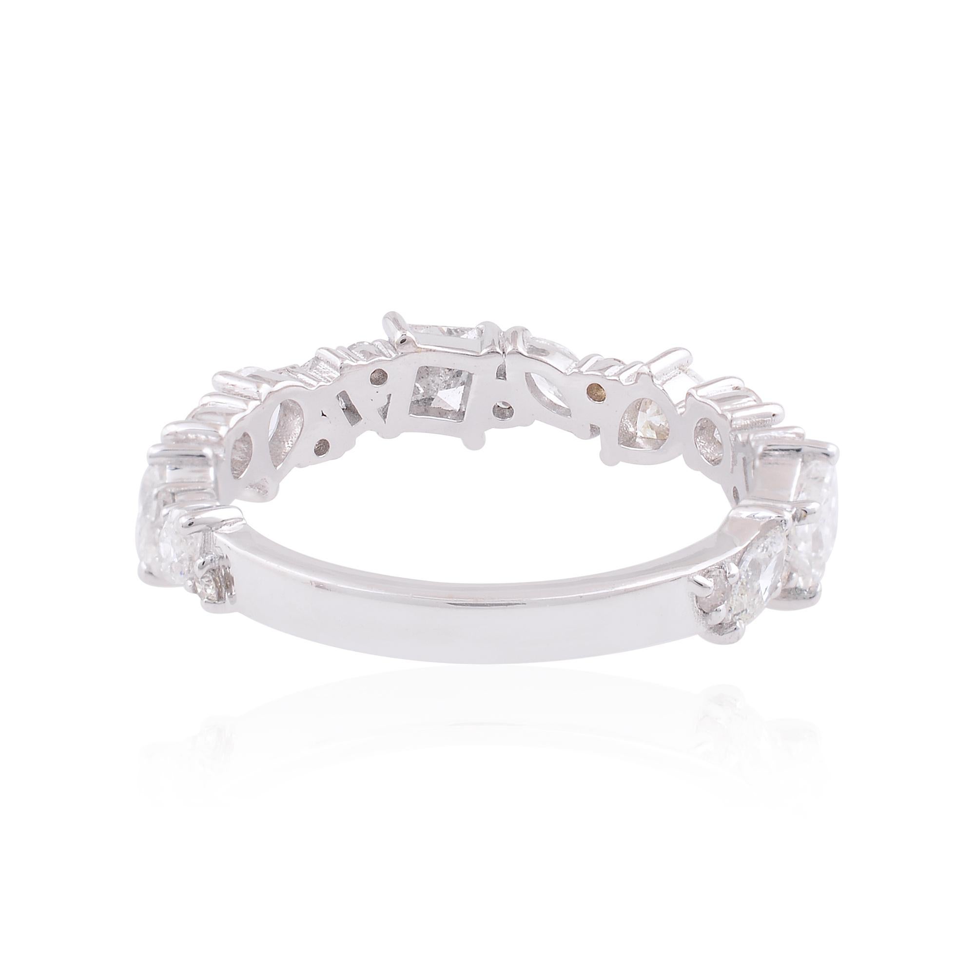 in vendita:  Anello a mezza eternità con diamante da 1,55 carati SI/HI in oro bianco 18k 4